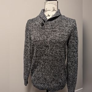 Old navy black and white sweater wool blend